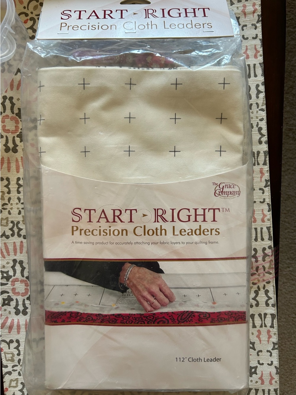 NEW The Grace Company Start Right 112” Precision Cloth Leaders For Quilting
